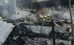 Kebakaran Bengkel di Antapani Bandung, Sejumlah Mobil Mewah Hangus Dilalap Api