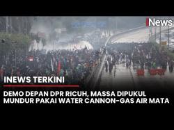 Aksi Demo di DPR Memanas, Massa Disemprot Gas Air Mata