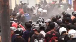 Demo di DPRD Kota Madiun, Kericuhan Pecah saat Massa Semakin Bertambah