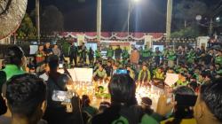 Berduka, Driver Ojol di Pangkalpinang Gelar Aksi 1.000 Lilin untuk Affan Kurniawan<
