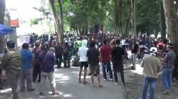 Diwarnai Dentuman Keras, Demo di DPRD Langkat Sempat Mencekam<
