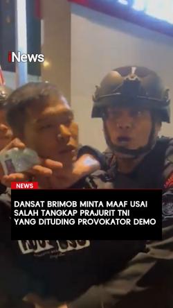 Dansat Brimob Minta Maaf Usai Salah Tangkap