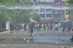 Demo Ricuh di DPRD OKU, 11 Orang Diduga Provokator Ditangkap Polisi<