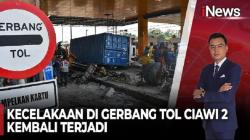 Kecelakaan Truk di Gerbang Tol Ciawi 2, Atap dan 3 Gardu Rusak Parah<