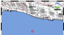 Pusat Gempa Terkini 2 Menit yang Lalu Magnitudo 3,1 Guncang Gunungkidul DIY