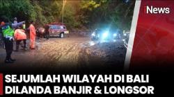 Banjir Besar Kepung Denpasar dan Gianyar Bali, 2 Orang Tewas Puluhan Lainnya Dievakuasi<