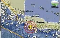 Pusat Gempa Terkini 2 Menit yang Lalu Magnitudo 4,6 Guncang Sukabumi<