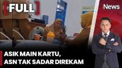 Viral, 3 ASN Wanita Kota Pariaman Asyik Main Kartu saat Jam Kerja
