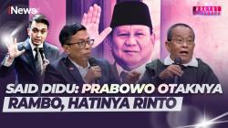 Presiden Prabowo di Mata Said Didu: Otaknya Rambo, Hatinya Rinto