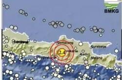 Info BMKG Pusat Gempa Terkini 2 Menit yang Lalu M 2,4 Guncang Solo