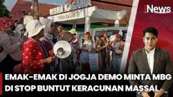 Keracunan Massal Picu Keprihatinan, Emak-Emak di Jogja Demo Bawa Peralatan Dapur Tolak MBG