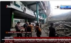 Bangunan Ponpes Al Khoziny Sidoarjo Ambruk, SAR Evakuasi 2 Korban