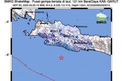 Gempa Hari Ini Magnitudo 4,9 Guncang Garut, Terasa di Sukabumi hingga KBB<