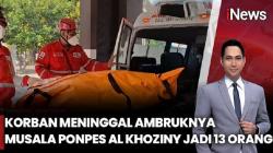 Evakuasi Korban Ambruknya Ponpes Al Khoziny, 8 Jenazah Tiba di RS Bhayangkara Surabaya