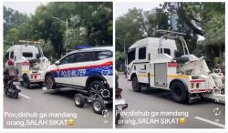 Viral Mobil Polisi Militer Diderek Petugas Dishub, Netizen Auto Ikut Keringetan