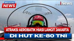 Spektakuler! Atraksi Aerobatic Hiasi Langit Jakarta di HUT ke-80 TNI