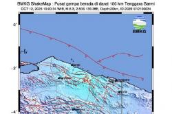 Gempa Hari Ini M5,3 Guncang Sarmi Papua<