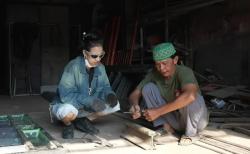 Sok Berani, Begini Kocaknya Azia saat Belajar Ngelas