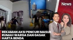 Terekam CCTV, Pencuri Bobol Rumah di Pangkep dan Kabur Naik Mobil Rental Dikemudikan Istri