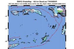 Analisis BMKG Gempa Besar M6,8 Guncang Tanimbar Maluku akibat Deformasi Lempeng Banda