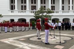 Murid Sekolah Rakyat Ikut Upacara Sumpah Pemuda 2025 di Museum BI