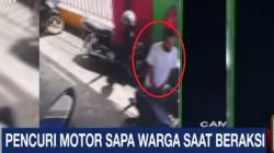 Maling Motor di SDN Lebak Terekam CCTV, Pelaku Tampak Santai Sempat Bersalaman dengan Guru