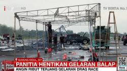 Diterjang Hujan dan Angin Kencang, Tenda Arena Balap Mobil di Gunungkidul Porak-poranda<