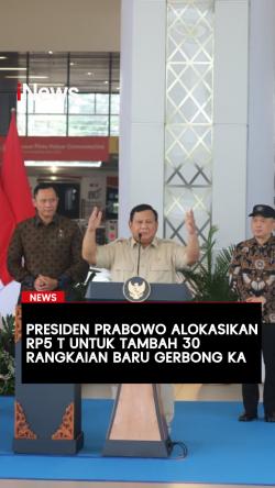 Presiden Prabowo Alokasikan Rp5 T untuk Tambah 30 Rangkaian Baru Gerbong KA
