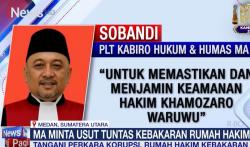 MA Minta Polisi Usut Tuntas Kasus Rumah Hakim PN Medan Terbakar<