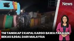 TNI AL Gagalkan Penyelundupan Pakaian Bekas dan Produk Ilegal dari Malaysia