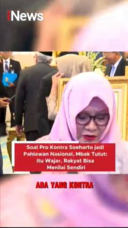 Soal Pro Kontra Soeharto jadi Pahlawan Nasional M Tutut Itu Wajar Rakyat Bisa Menilai Sendiri
