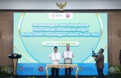 BPJPH dan Kemenperin Teken Kerja Sama Perkuat Ekosistem Industri Halal 