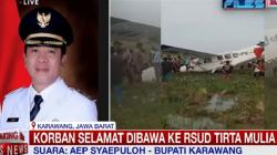 Kronologi Pesawat Jatuh di Karawang, Sempat Berputar-putar di Udara<
