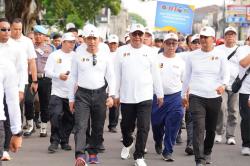 Jalan Santai PWI, Kapolri Paparkan Pentingnya Sinergi dengan Pers