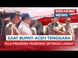 Momen Bupati Aceh Tenggara Puji Presiden Prabowo Setinggi Langit di Depan Korban Banjir<
