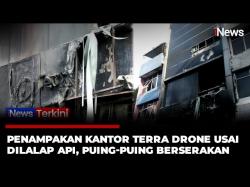 Gedung Terra Drone Dipasang Garis Polisi, Petugas Lakukan Penyelidikan Kebakaran Tewaskan 22 Orang