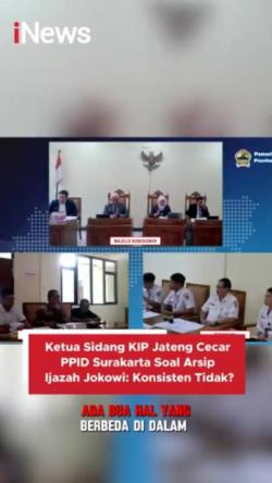 Ketua Sidang KIP Jateng Cecar PPID Surakarta Soal Arsip Ijazah Jokowi Konsisten Tidak