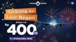 Rencanakan Liburan Akhir Tahun Tanpa Khawatir Biaya: Diskon Pesawat s.d Rp400.000