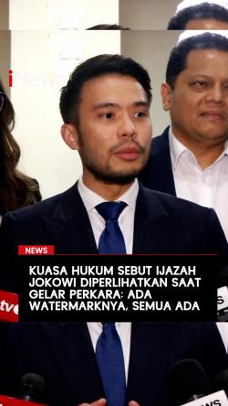 Kuasa Hukum Sebut Ijazah Jokowi Diperlihatkan saat Gelar Perkara: Ada Watermarknya, Semua Ada