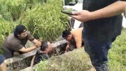 Dikejar Polisi hingga Terjebak di Sawah Berlumpur, Kurir Narkoba Menangis lalu Dimandikan<