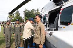 Setelah Tapsel, Prabowo Naik Helikopter Bertolak ke Aceh Tamiang