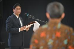 Purbaya Lantik 4 Pejabat Baru Kanwil DJP Jakarta Utara usai OTT KPK 