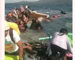 Longboat Tenggelam di Perairan Bibinoi Halmahera Selatan, Diduga Banyak Korban<