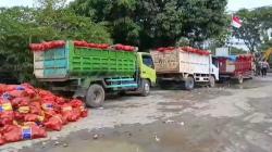 Polrestabes Semarang Musnahkan Ratusan Ton Bawang Bombay Selundupan, 1 Orang Ditahan<