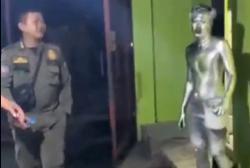 Bikin Resah, Belasan Manusia Silver dan Pengemis di Sidoarjo Diamankan Satpol PP<