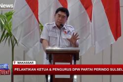 Dilantik Jadi Ketua Perindo Sulsel, Abdul Hayat Gani Perjuangkan Rakyat Naik Kelas<
