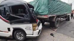 Kecelakaan Beruntun di Cirebon, Gandengan Truk Semen Lepas Tabrak 3 Kendaraan