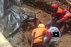 Longsor Timbun 3 Pekerja Bangunan Senderan Pura di Gianyar, 1 Orang Tewas<