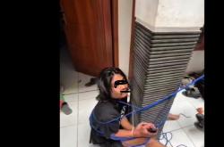 Viral Pencuri Sepatu di Bandung Tertangkap Anak Kos Disuapi Makan dan Diikat<