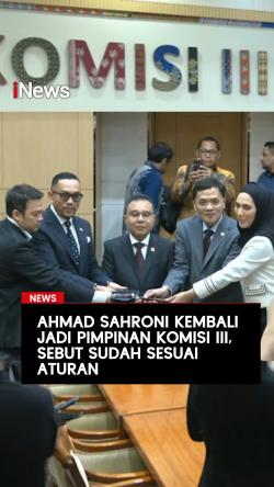 Ahmad Sahroni Kembali Jadi Pimpinan Komisi III